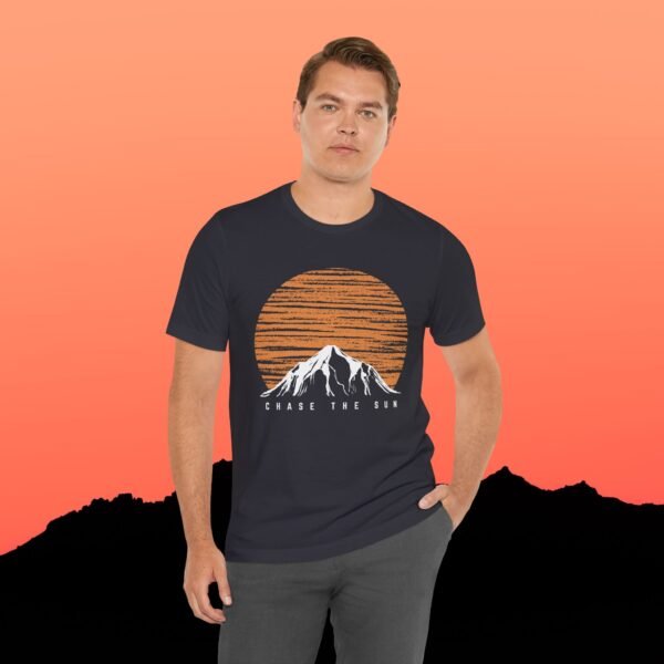 Mountain Sunset Graphic Tee - Chase the Sun T-Shirt - Triply Tees