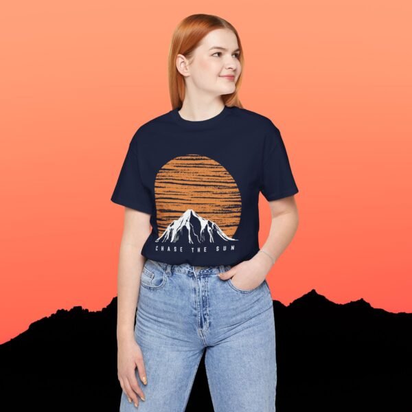Mountain Sunset Graphic Tee - Chase the Sun T-Shirt - Triply Tees