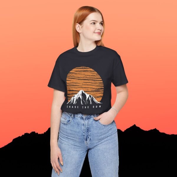 Mountain Sunset Graphic Tee - Chase the Sun T-Shirt - Triply Tees