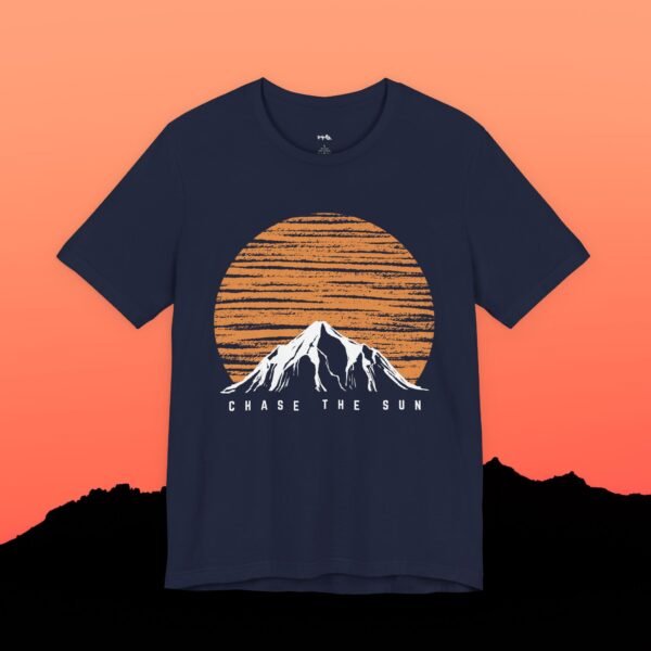 Mountain Sunset Graphic Tee - Chase the Sun T-Shirt - Triply Tees