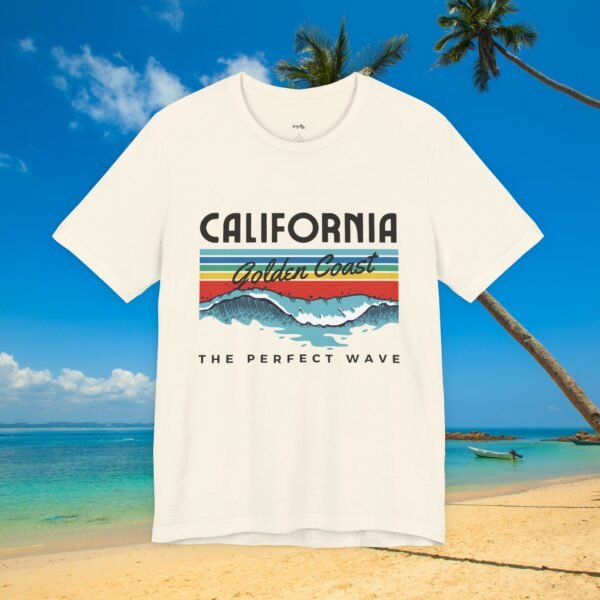 California Perfect Wave Tee, Surf T-Shirt for Beach Lovers - Triply Tees