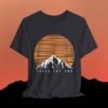 Mountain Sunset Graphic Tee - Chase the Sun T-Shirt - Triply Tees