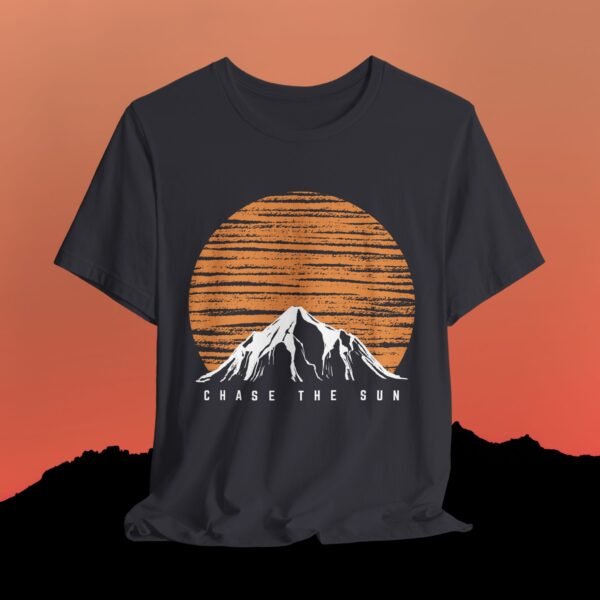 Mountain Sunset Graphic Tee - Chase the Sun T-Shirt - Triply Tees