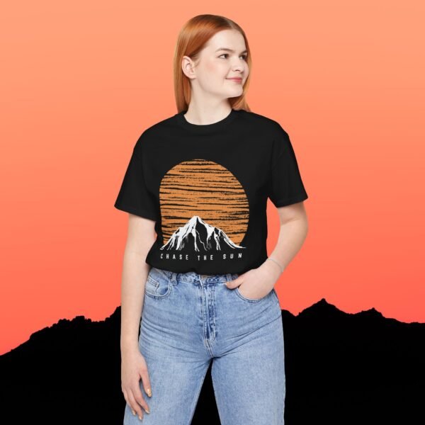 Mountain Sunset Graphic Tee - Chase the Sun T-Shirt - Triply Tees