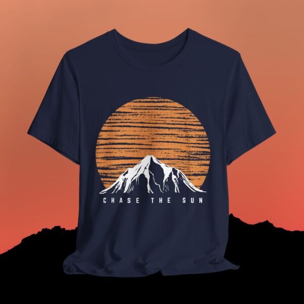 Mountain Sunset Graphic Tee - Chase the Sun T-Shirt - Triply Tees