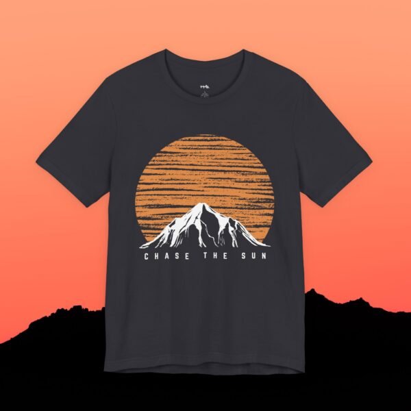 Mountain Sunset Graphic Tee - Chase the Sun T-Shirt - Triply Tees
